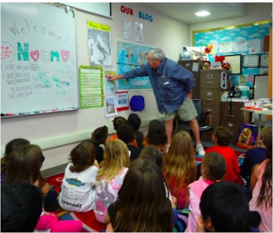 Nonno in the classroom