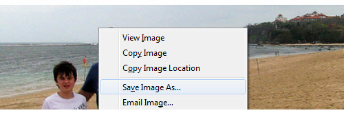 Saving an image