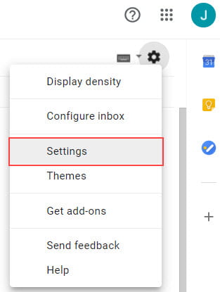 Click on Settings