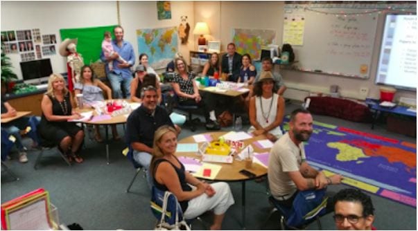 Parents in the classroom