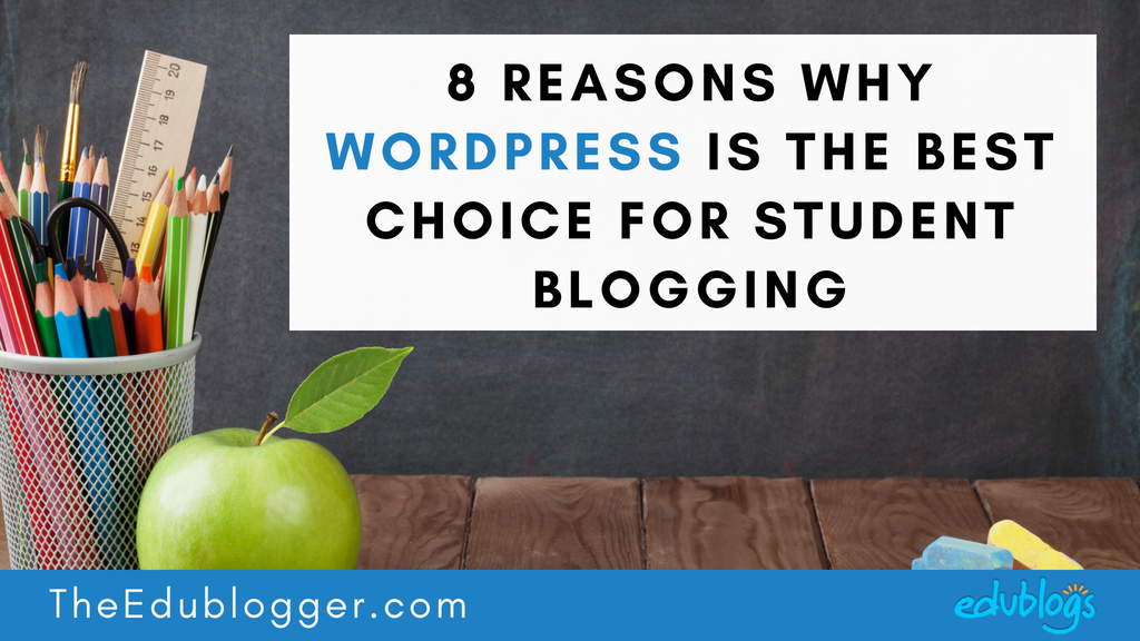 There are many tools and services available that allow students to publish online. Edublogs and CampusPress are powered by WordPress. This post explains 8 reasons why WordPress is the best choice for your student blogging platform.