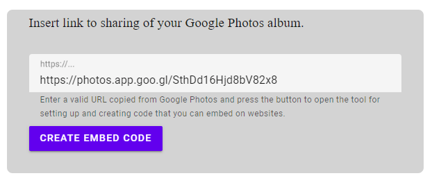 Screenshot of Public Albums