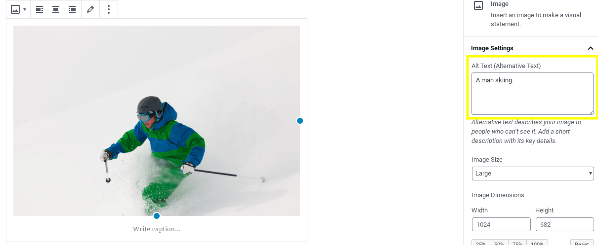 Alt Tag is on the right hand side of your photo editor in WordPress (screenshot)